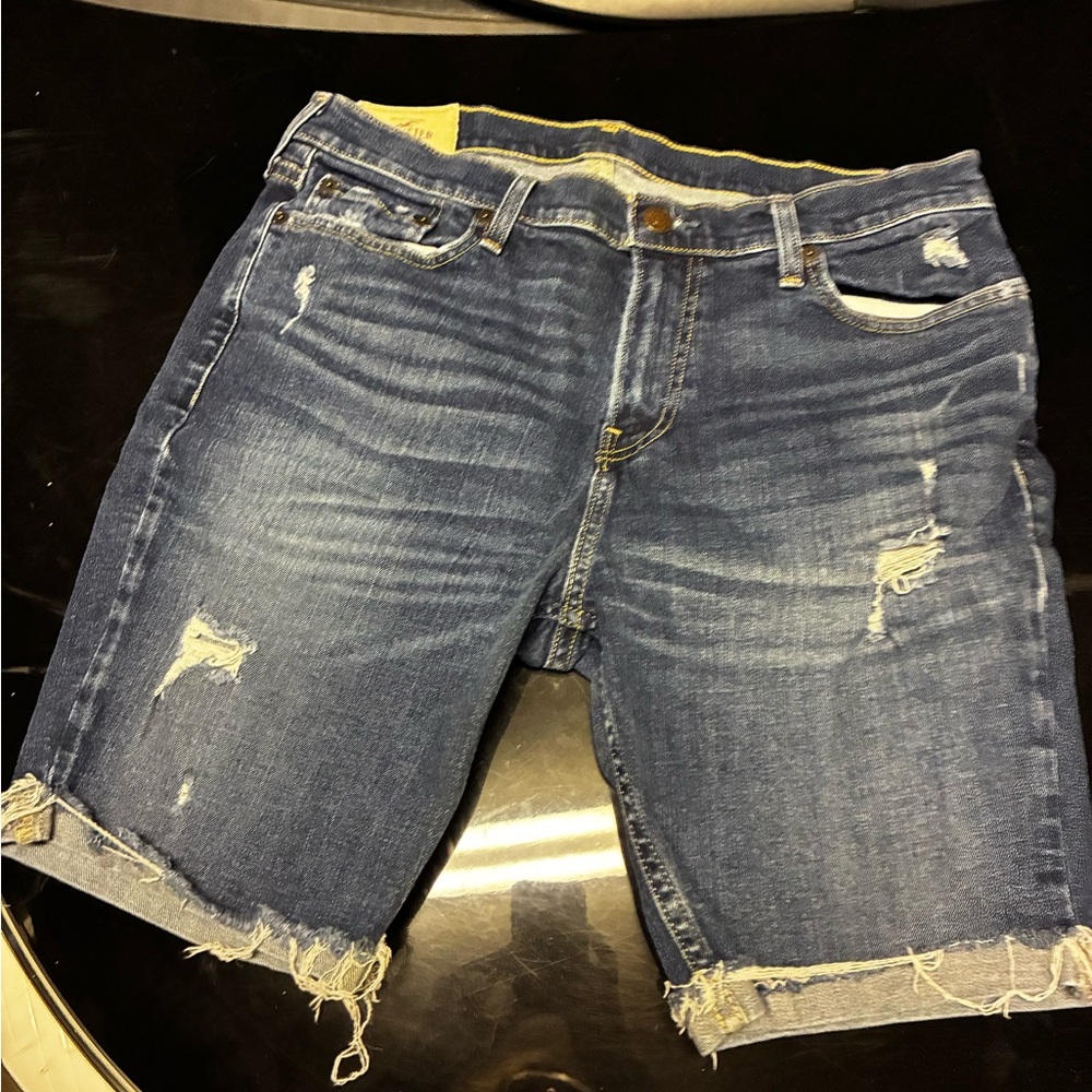 Hollister Blue Jean Shorts for Men